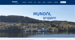 Desktop Screenshot of mundal.no
